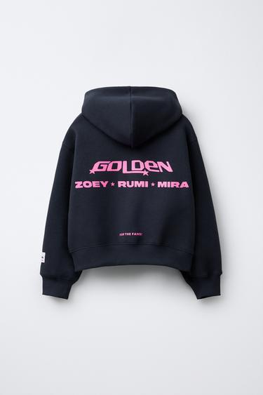 SWEAT À CAPUCHE IMPRIMÉ KPOP DEMON HUNTERS™ NETFLIX © - Gris anthracite de Zara - Image 1