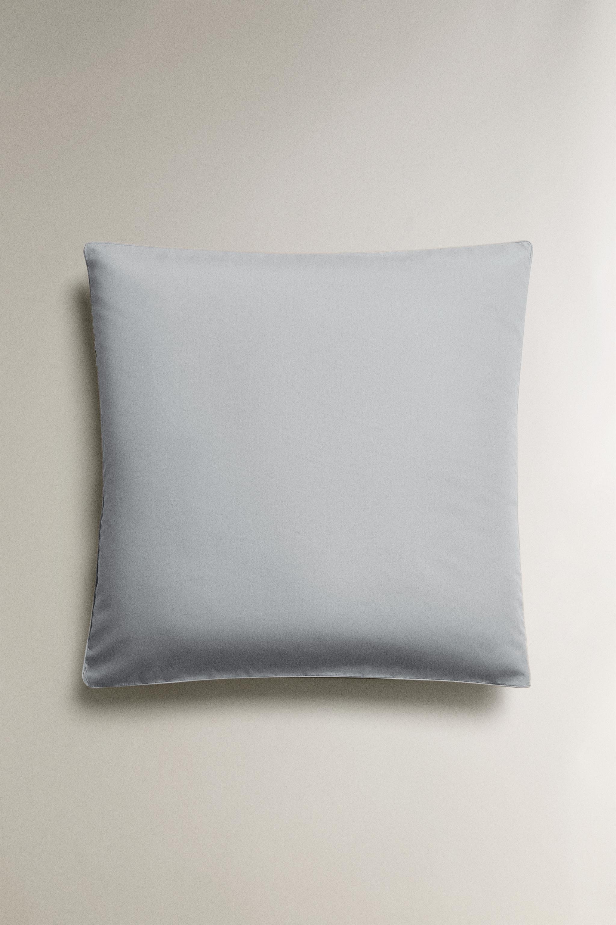 COTTON PERCALE PILLOWCASE (300 THREAD COUNT) — Blue