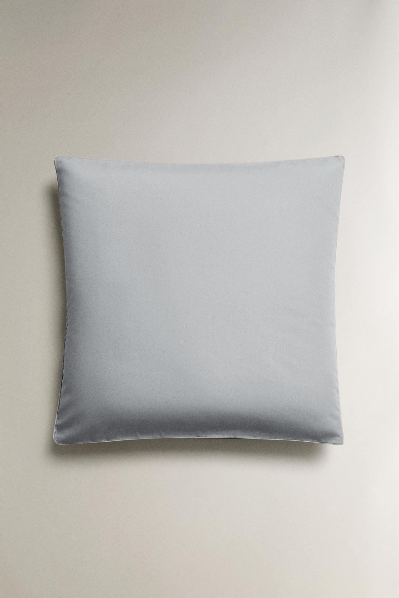 COTTON PERCALE PILLOWCASE (300 THREAD COUNT) — Blue