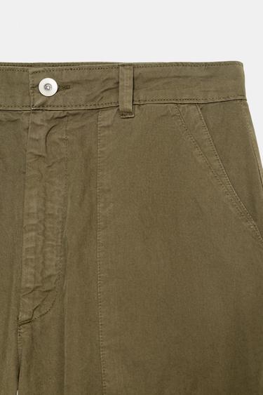 BALLOON CARGO TROUSERS - Khaki by Zara - Image 7