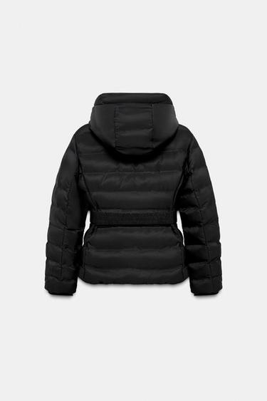 WATER-REPELLENT WINDPROOF FITTED SHORT ANORAK - Black by Zara