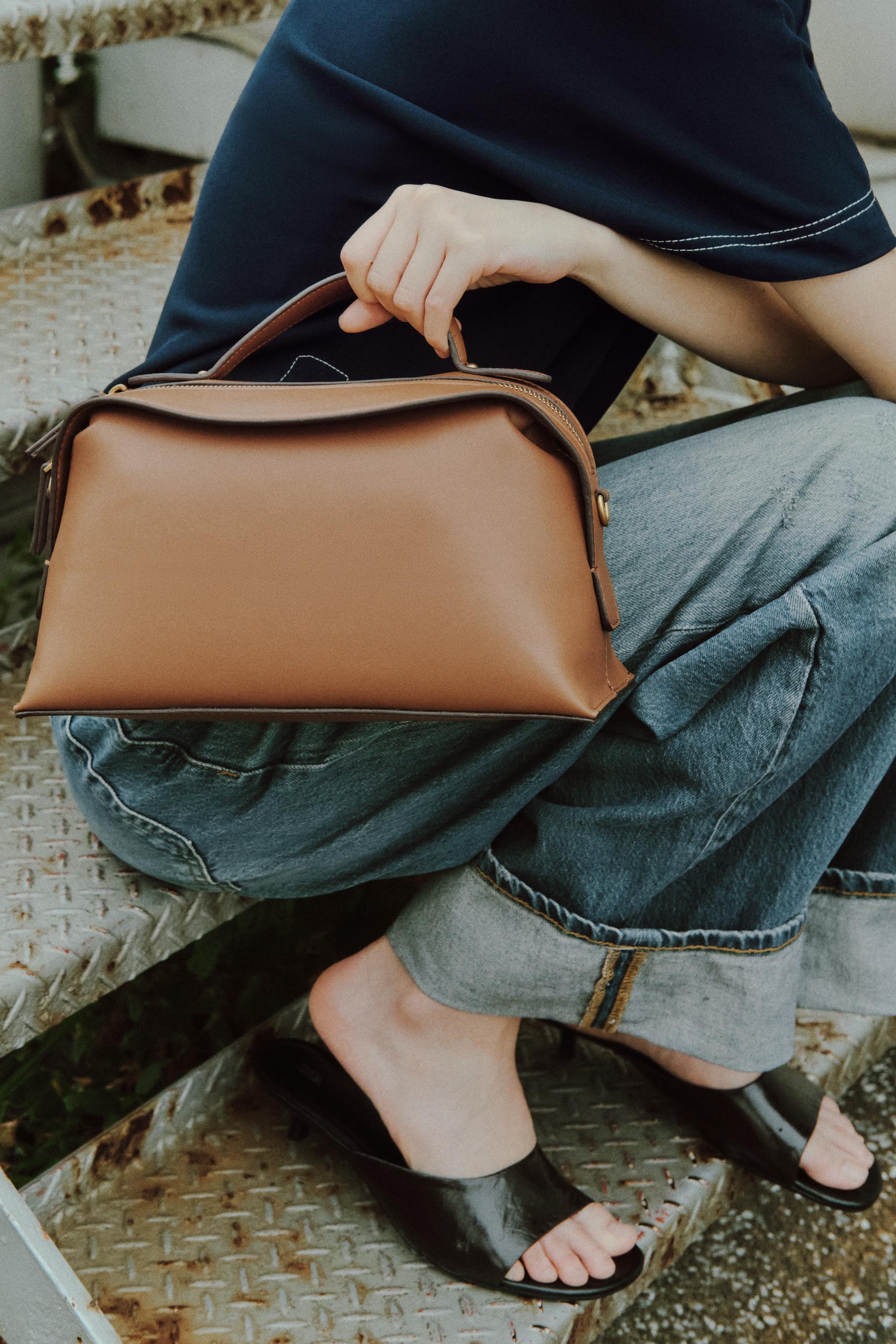 新品　ZARA バスケットバッグ　ブラウン ブラウンバッグ - レディース | ZARA 日本