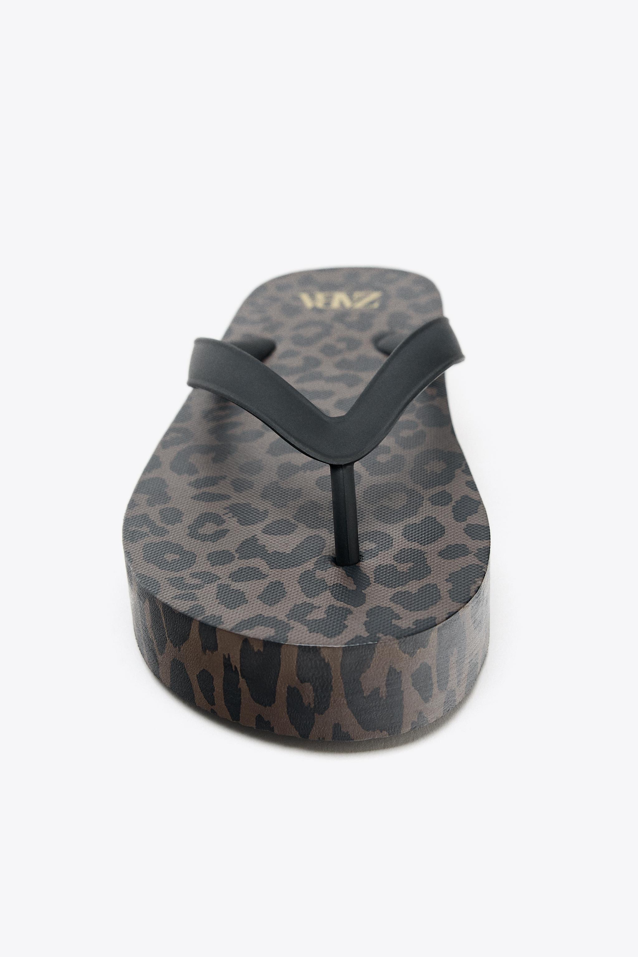 ZARA アニマル柄サンダル 5507/510 ZARA】アニマル柄サンダル ブラウン | 5507/510/700 (ZARA