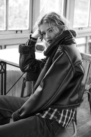 CAZADORA DOBLE FAZ - Negro de Zara