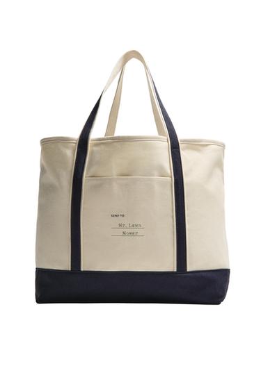 CONTRAST STRUCTURE TOTE BAG - Ecru by Zara