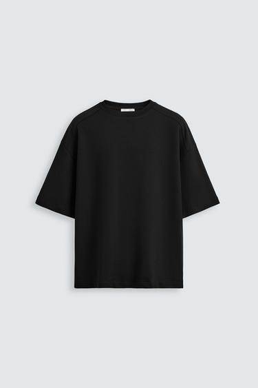 SUDADERA INTERLOCK TÉCNICA - Negro de Zara