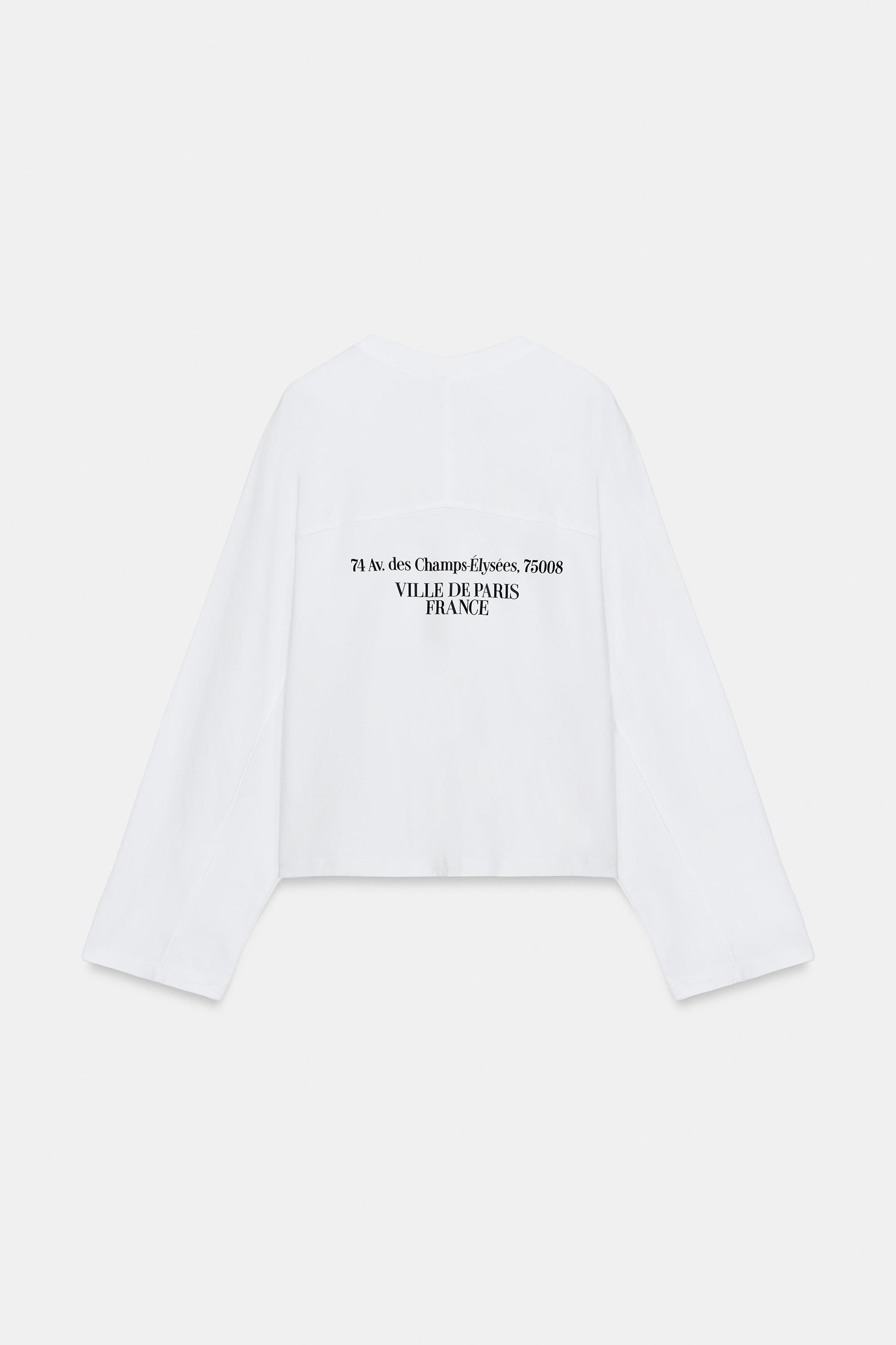 LONG SLEEVE TEXT T-SHIRT thumbnail 7
