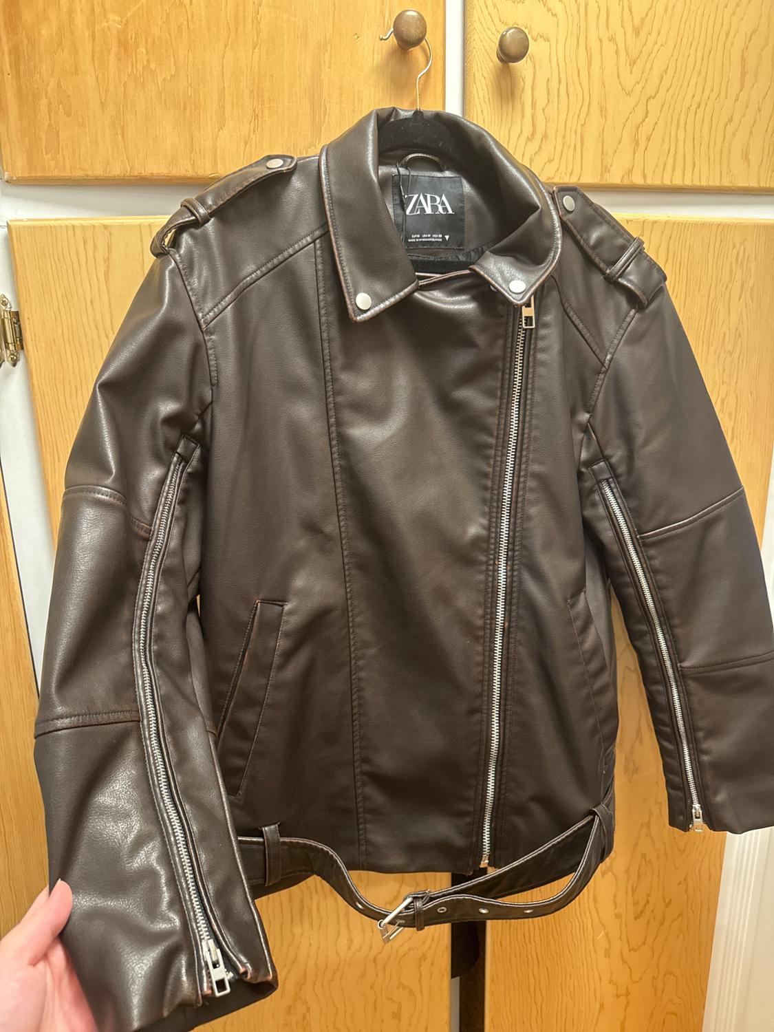 CAZADORA BIKER OVERSIZE EFECTO PIEL LAVADA - Image 6