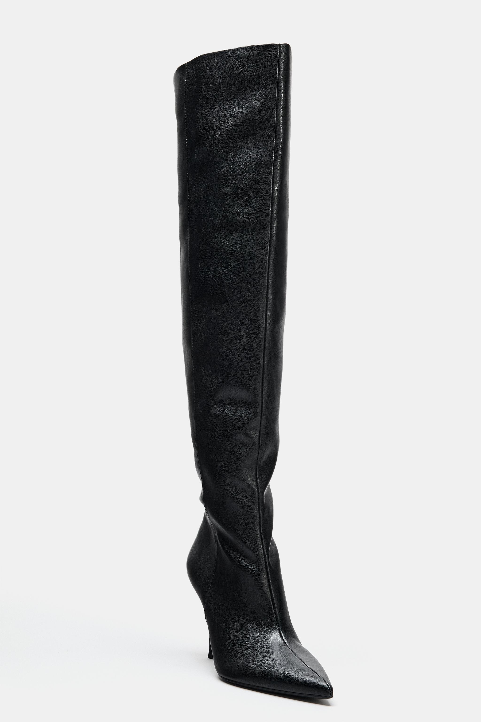 RUCHED HEELED BOOTS