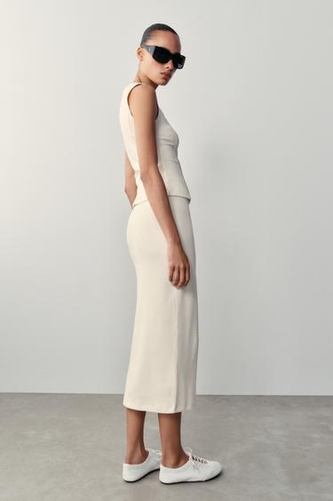 RIBBED VEST AND SKIRT SET - 028 by Zara - Image 0