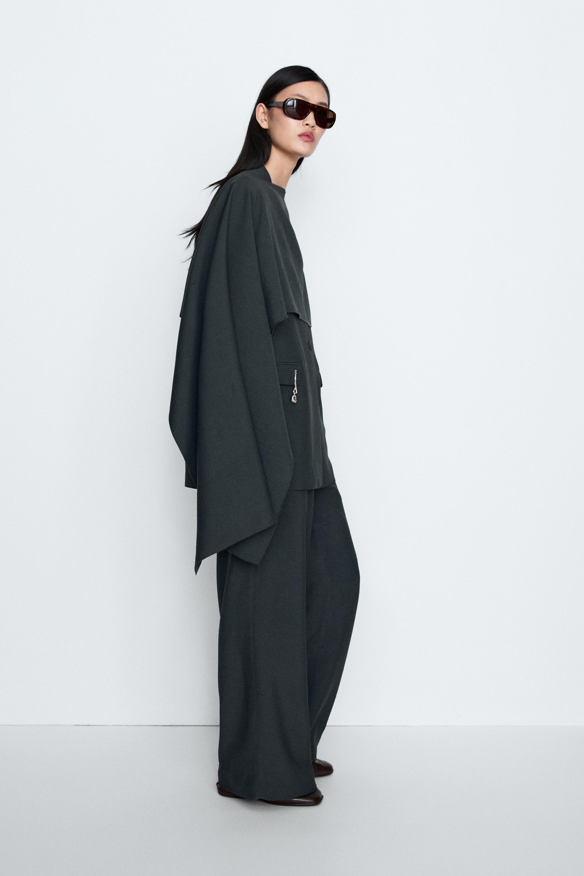 Cape asymétrique fluide total look - STUDIO