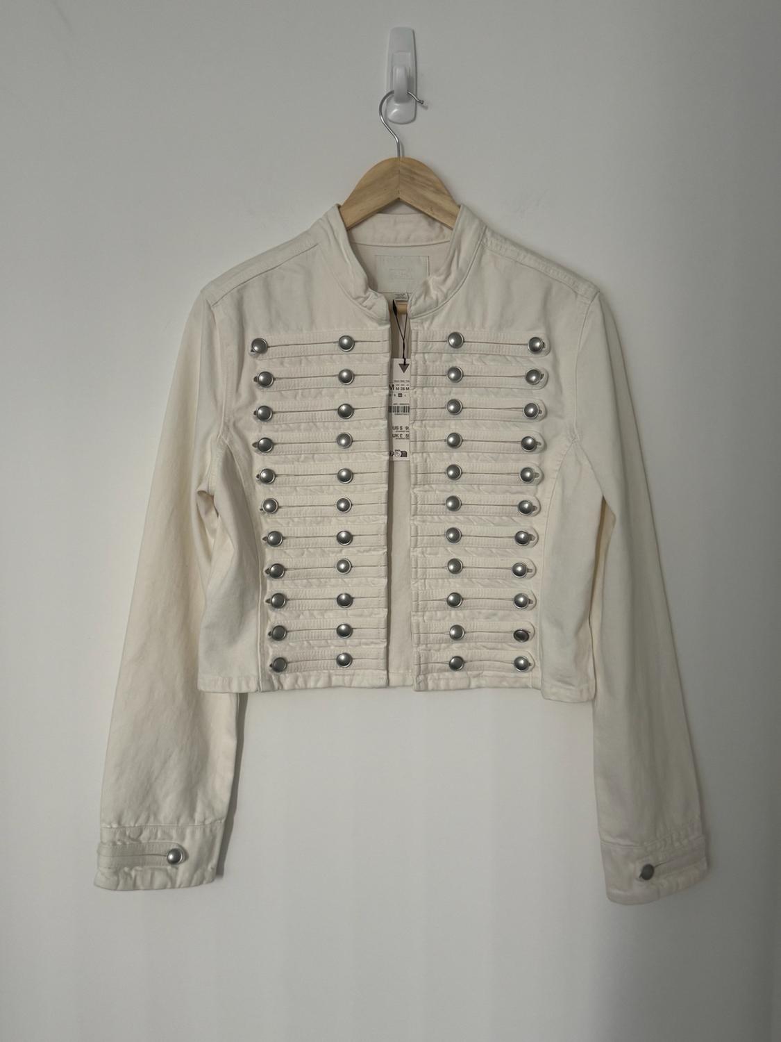 TRF FITTED DENIM JACKET WITH BUTTONS - Image 9
