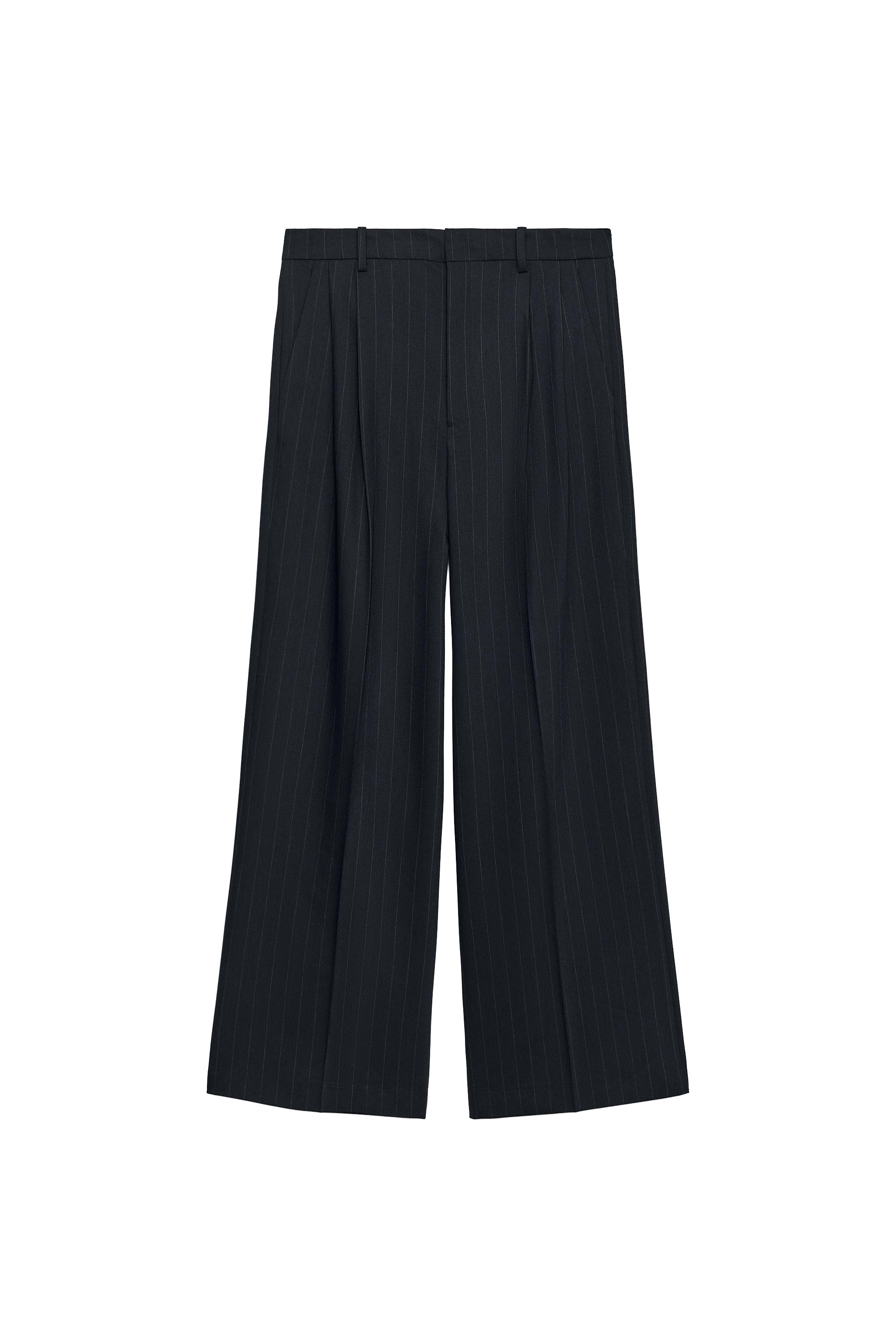 PANTALÓN RAYAS TIRO ALTO PLIEGUES ZW COLLECTION