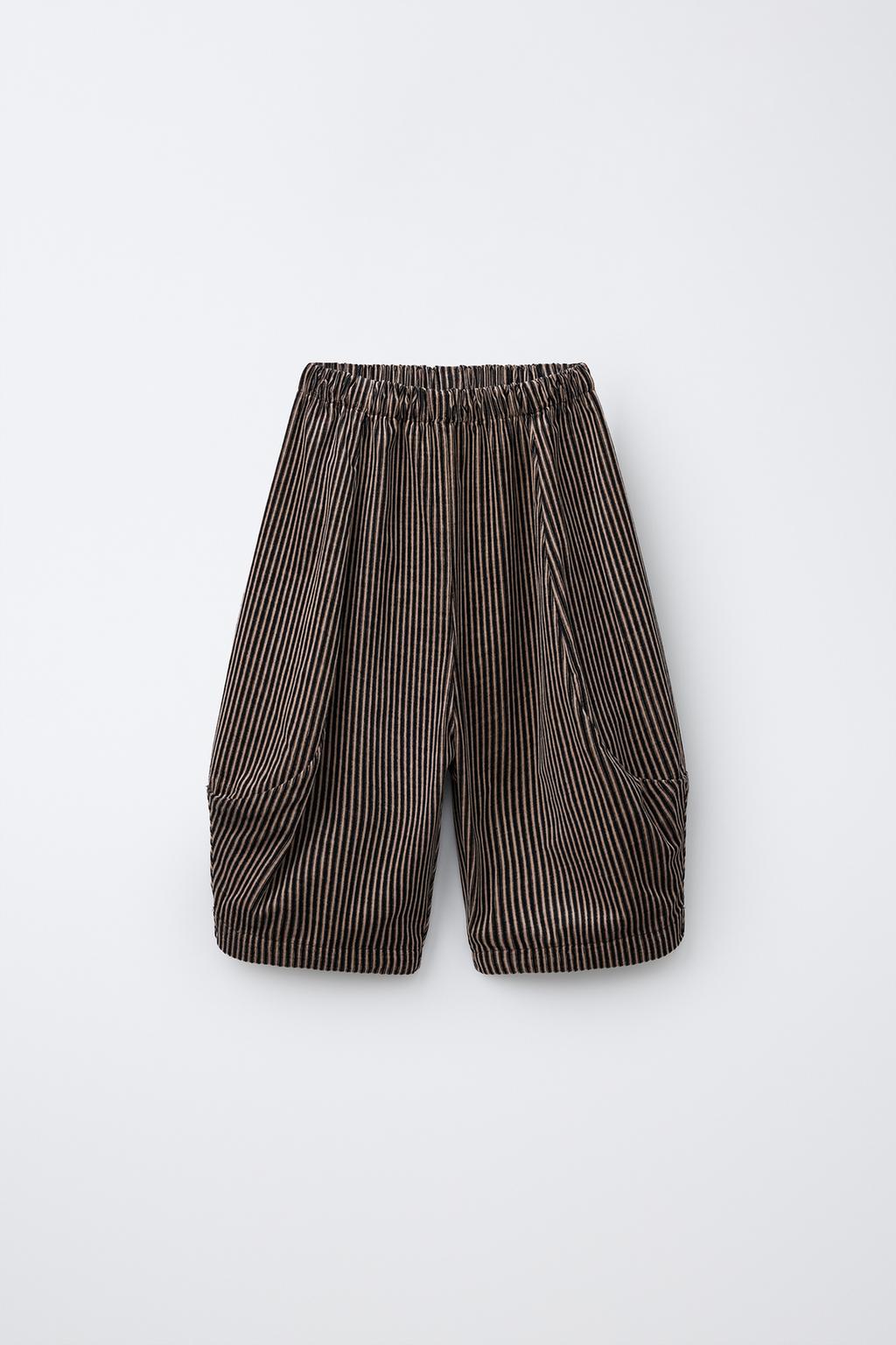 STRIPED BALLOON TROUSERS