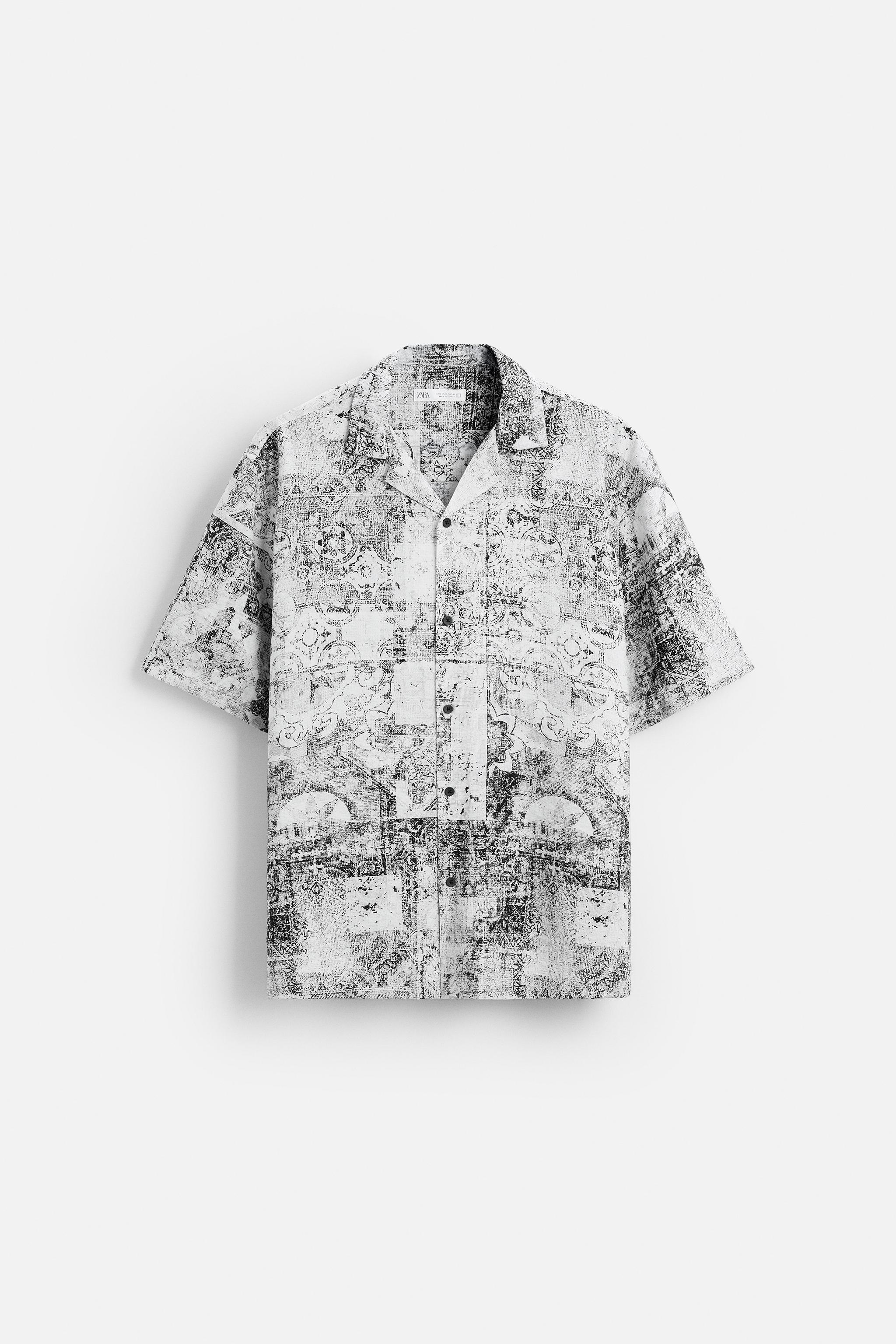 ABSTRACT PRINT SHIRT - Black / White | ZARA United States ABSTRACT PRINT SHIRT - Black / White | ZARA United States