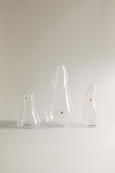 SMALL GLASS VASE - Crystal by Zara - Image 0