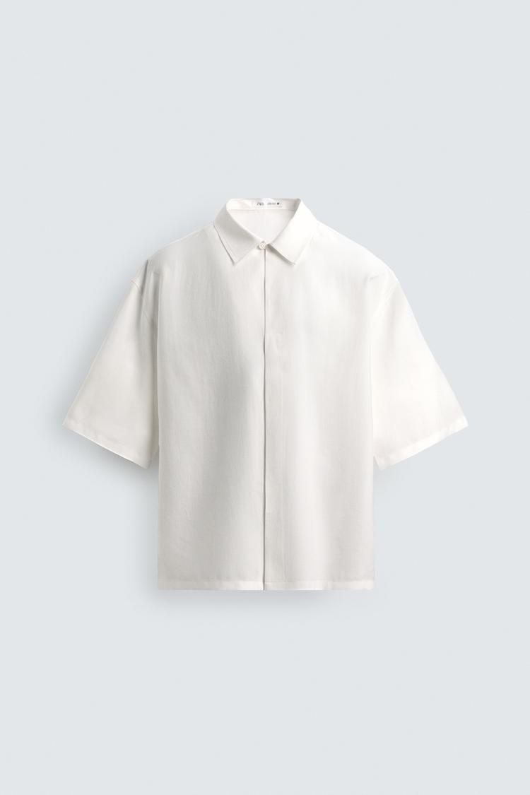 ZARA RELAXED FIT FLOWING SHIRT