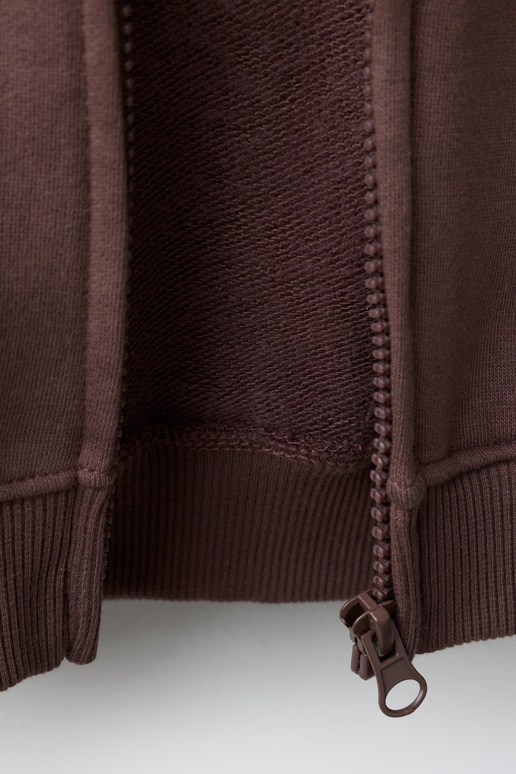 EMBROIDERED BEAR ZIP UP HOODIE