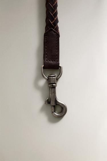 LAISSE CUIR TRESSE CHIENS - Marron de Zara - Image 1
