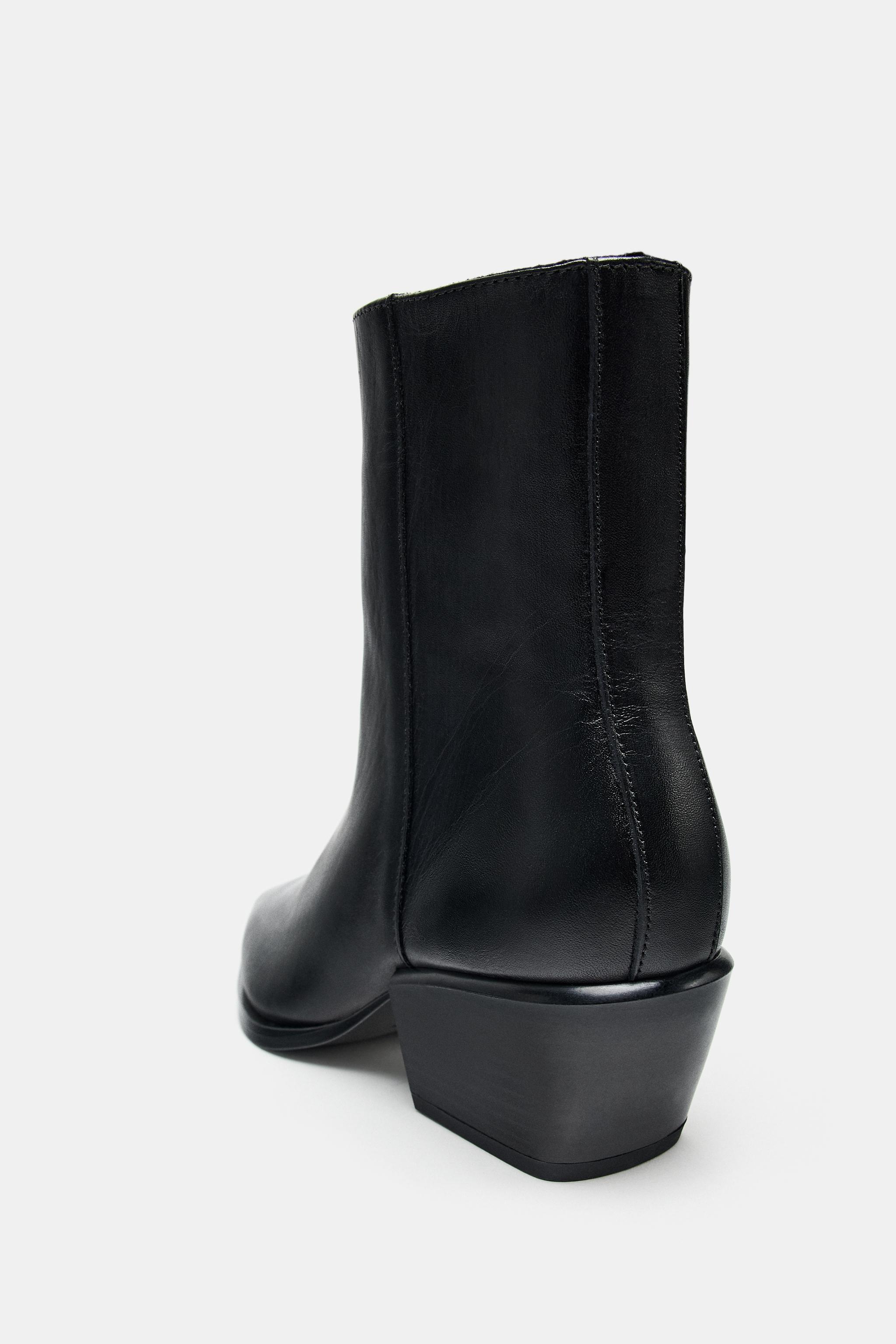 らっちょ Zara Black Patent Leather Loafer Shoes Women, Size 6 US, 36