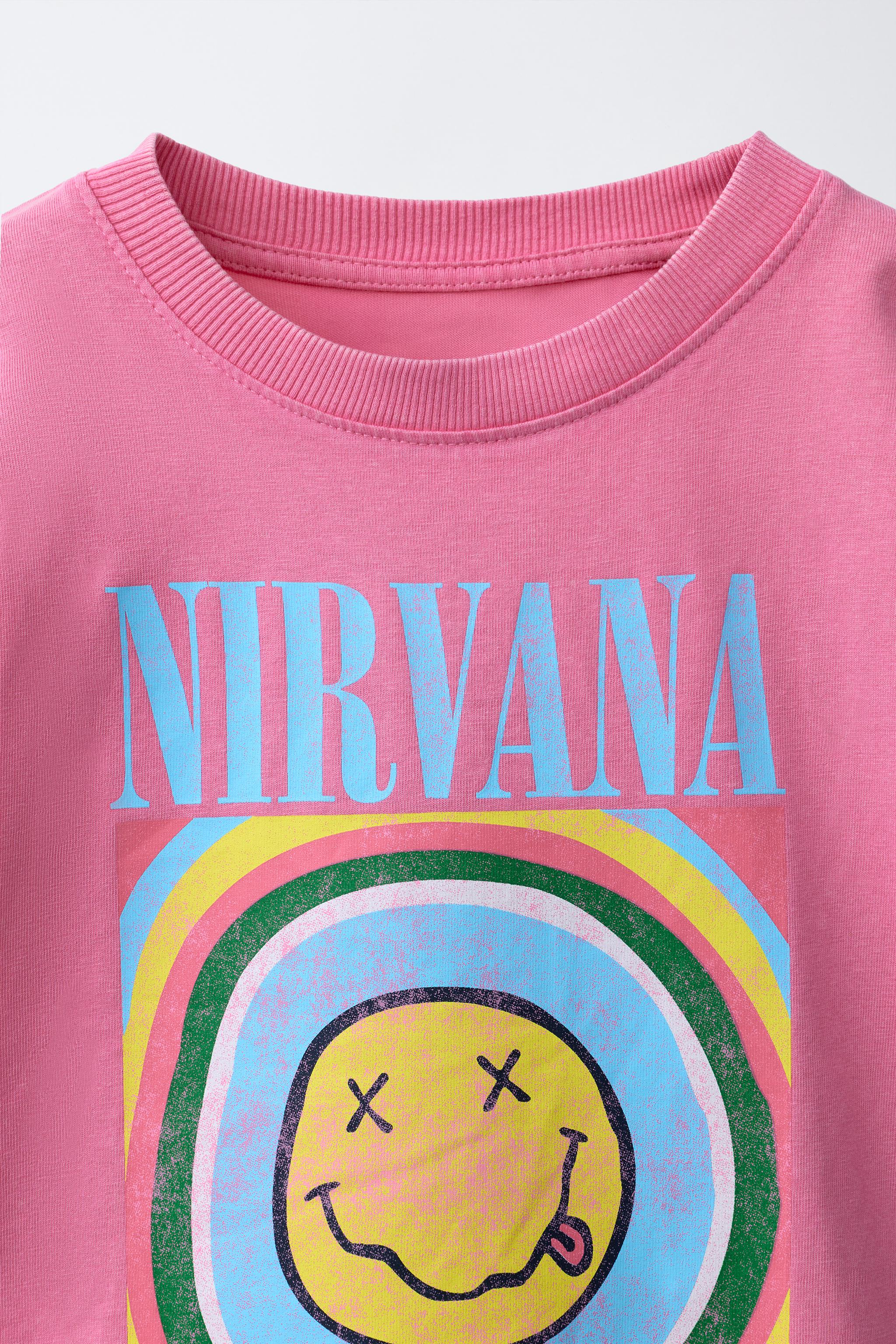 NIRVANA ® PRINT T-SHIRT - Pink | ZARA United Kingdom