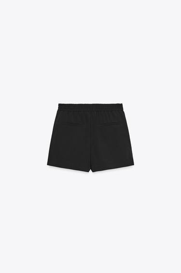SHORTS WITH ELASTIC WAIST - Black by Zara - Image 4