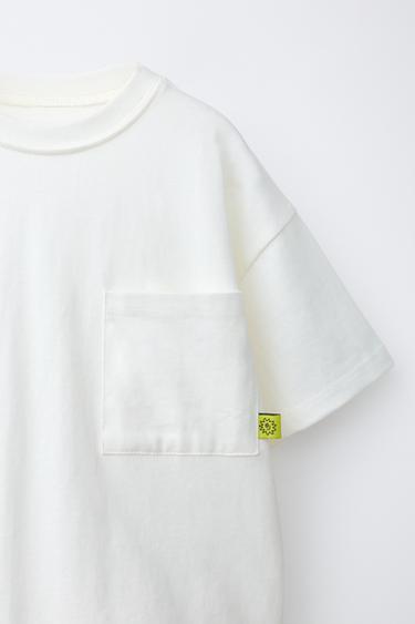 ENSEMBLE JOGGING T-SHIRT POCHE ET BERMUDA CARREAUX - Vert moyen de Zara - Image 2