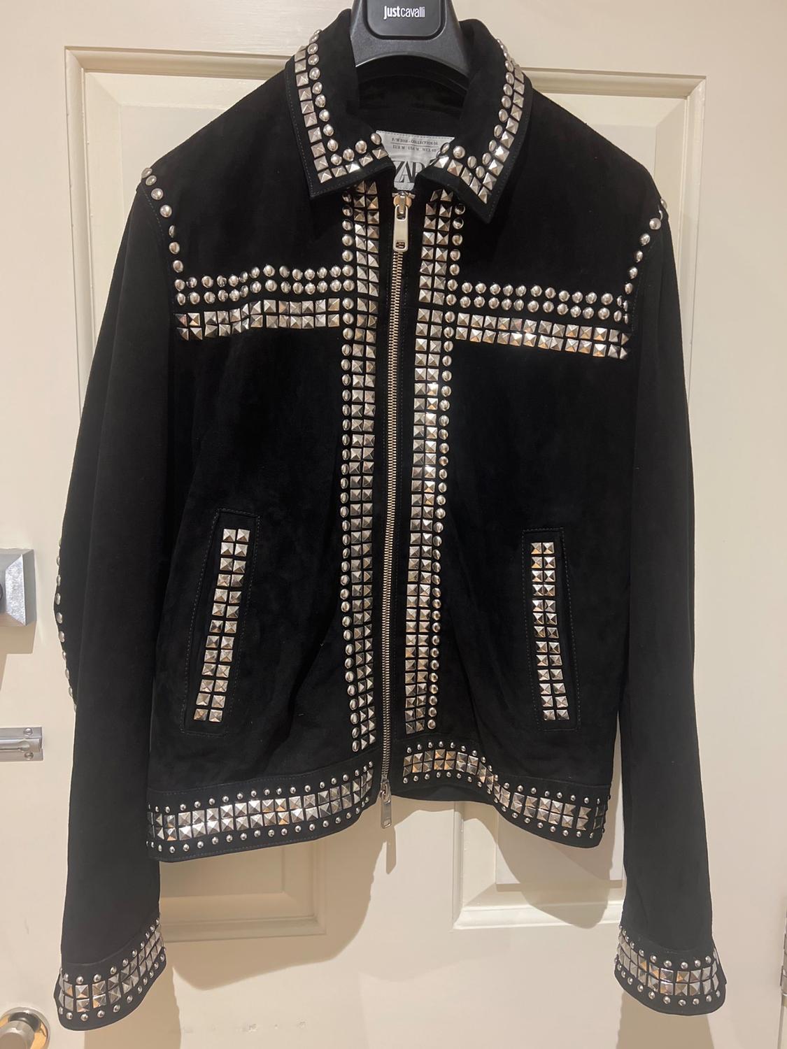 STUDDED SUEDE JACKET
