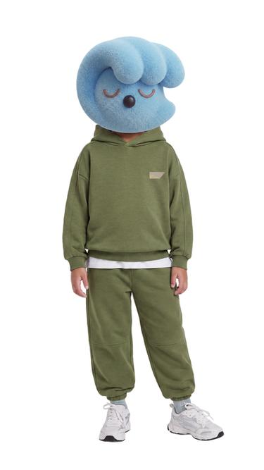 INTERLOCK SWEATSHIRT AND JOGGER SET - Mid-green by Zara