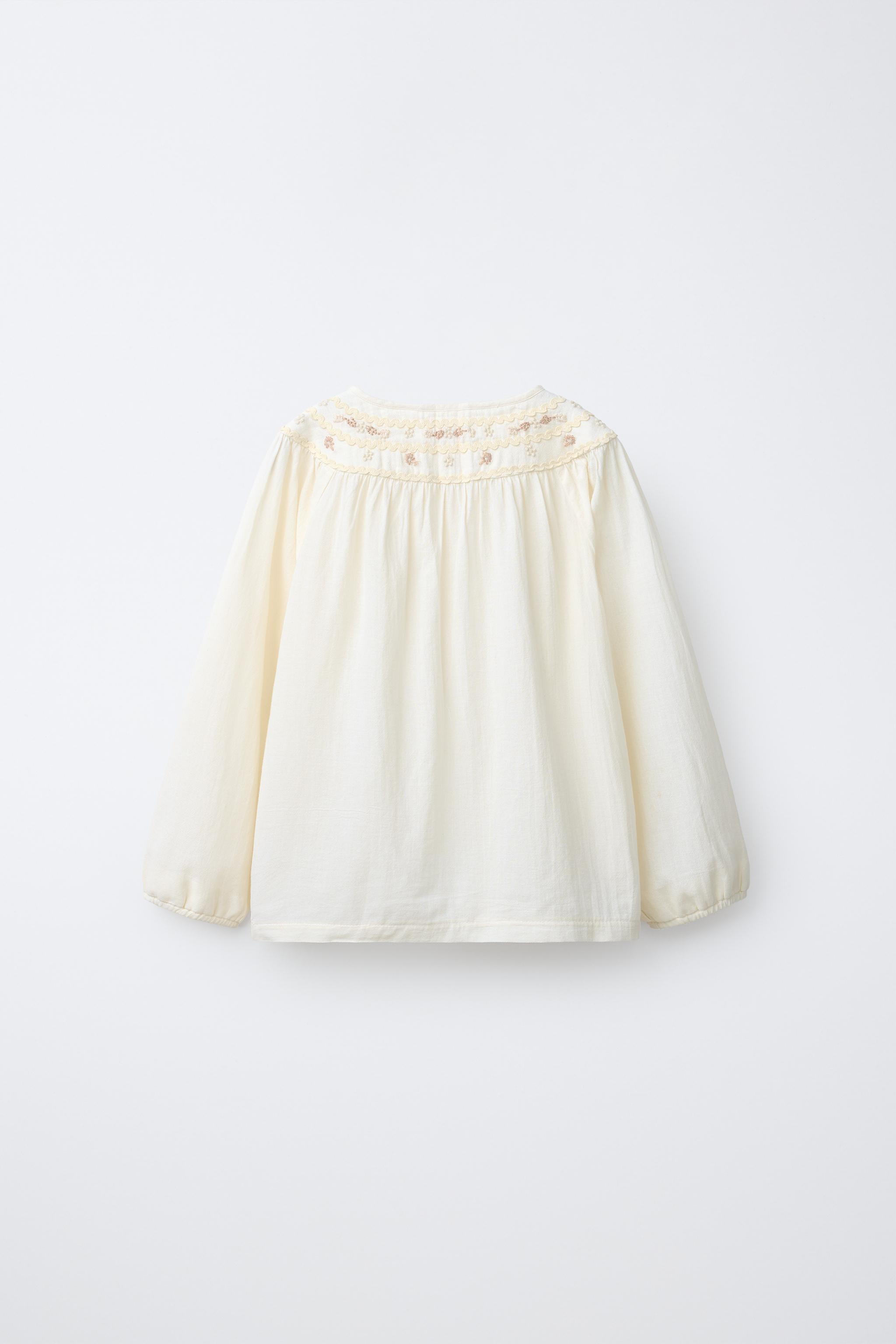 2-6歳/刺繍入り花柄パジャマ - エクリュ | ZARA Japan / 日本