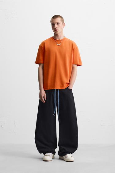 Zara Turuncu - BASIC REGULAR FIT T-SHIRT