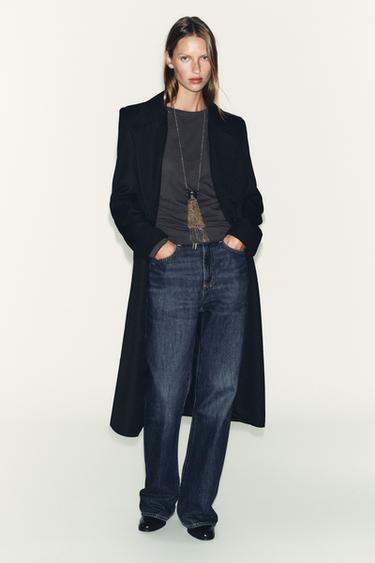 LONG SLEEVE T-SHIRT - Charcoal grey by Zara