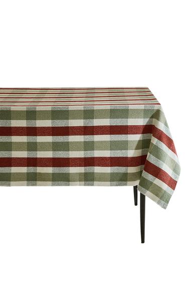 CHECK TABLECLOTH - Greens by Zara