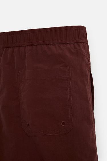 MAILLOT DE BAIN LONG AVEC LACET - Grenat de Zara - Image 9