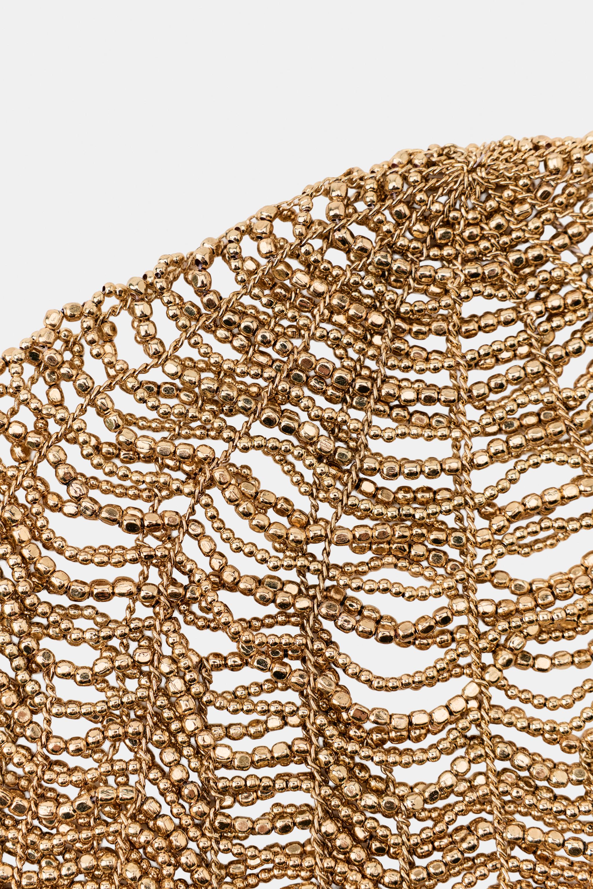 LIMITED EDITION BEADED CHAIN HEADPIECE - Golden | ZARA United States