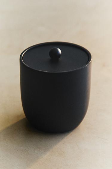 POT RANGEMENT SALLE DE BAIN RÉSINE NOIR - Noir de Zara - Image 4