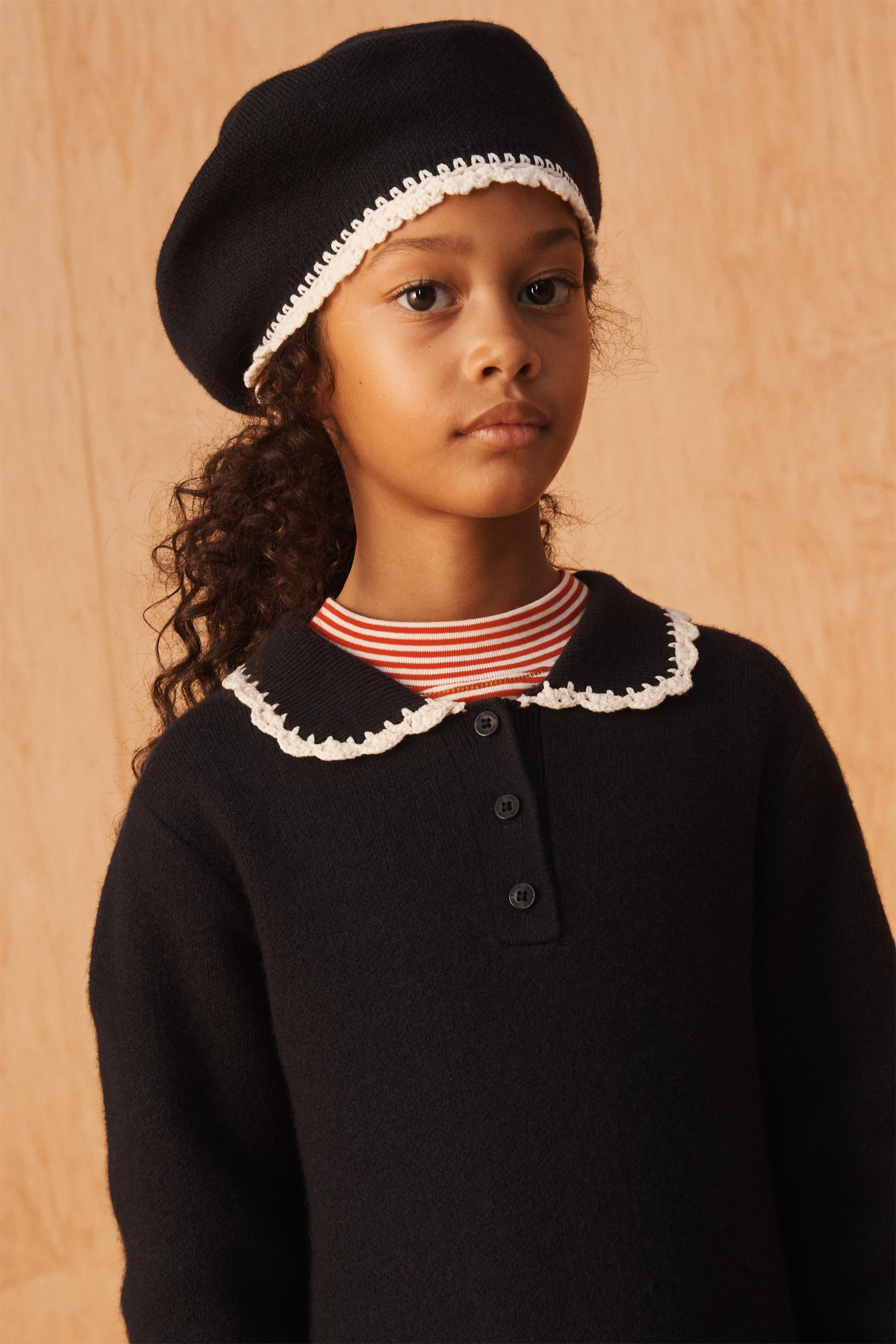 LIMITED EDITION 100% WOOL CROCHET DETAIL DRESS