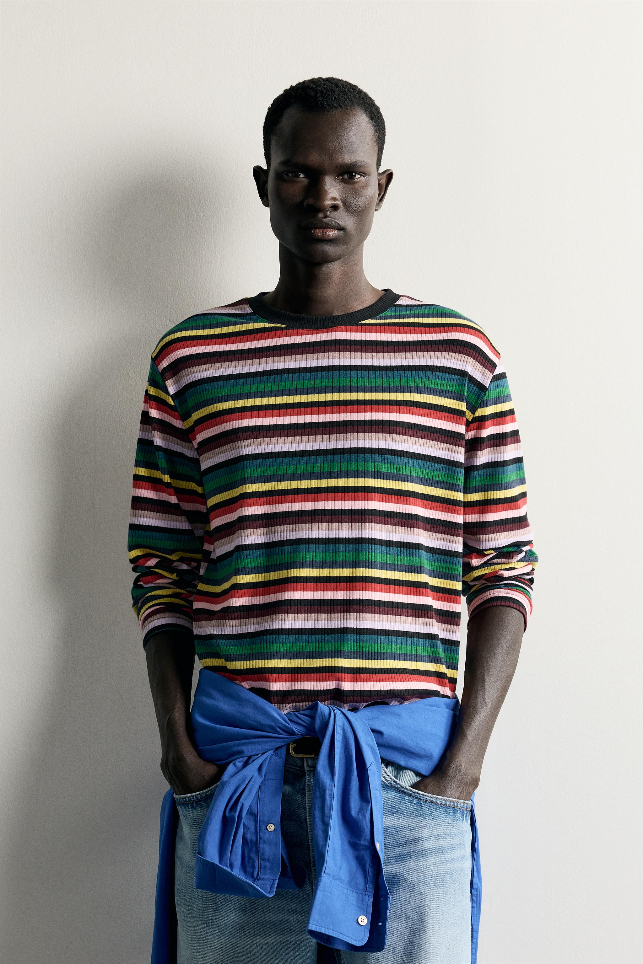 T-SHIRT RELAXED FIT À RAYURES