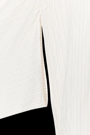 STRIPED SHIRT ZW COLLECTION - Oyster-white by Zara