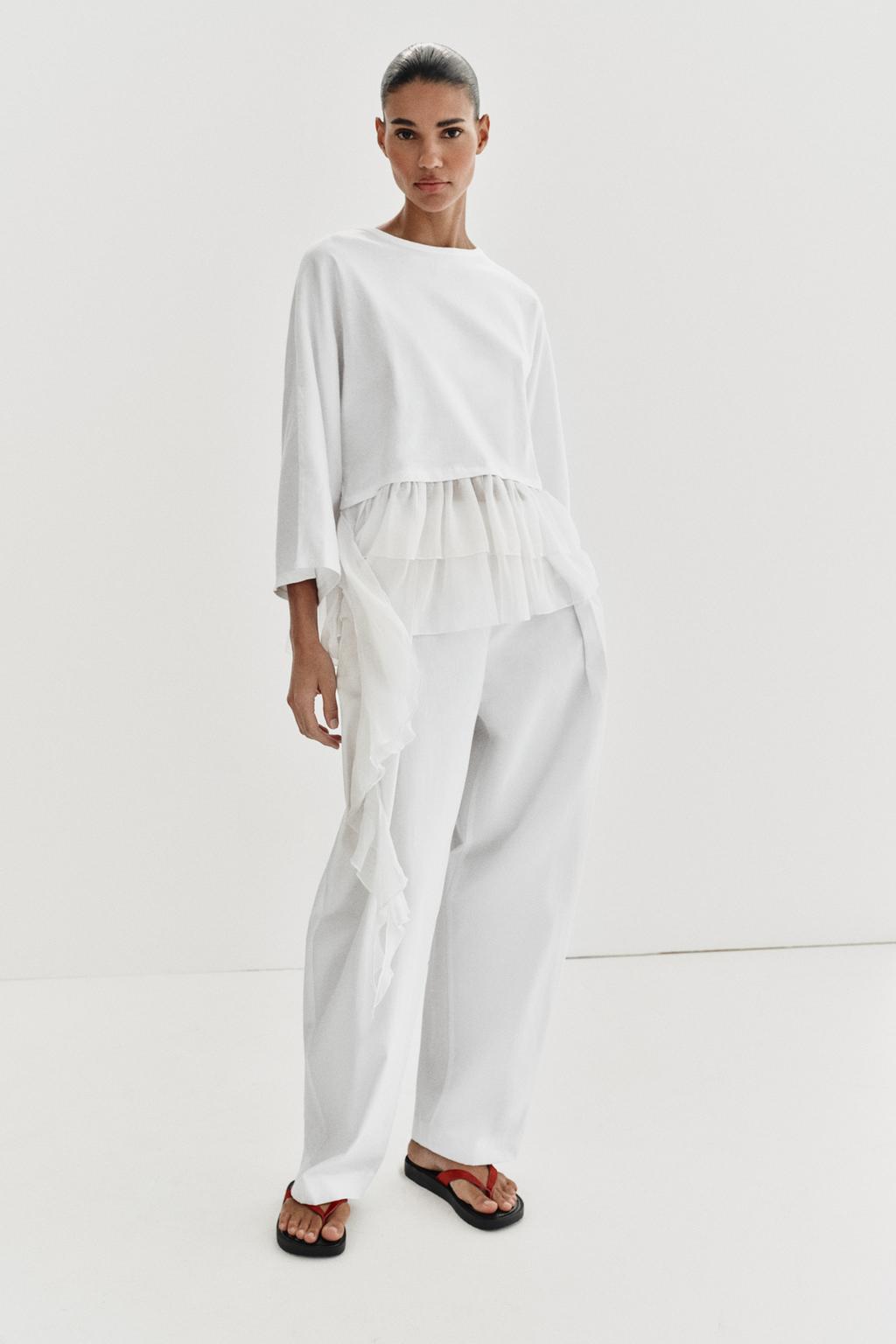 COMBINATION RUFFLE TOP - image 2