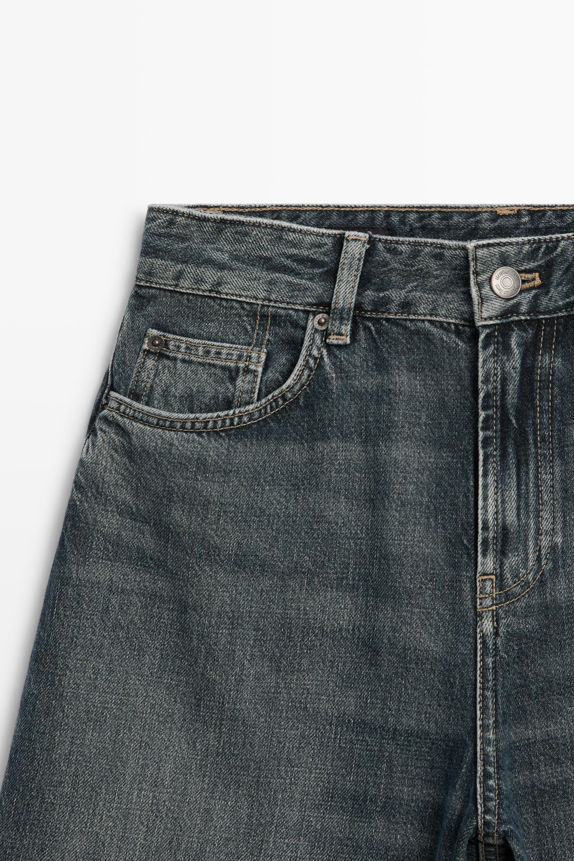 High-waist relaxed barrel fit jeans