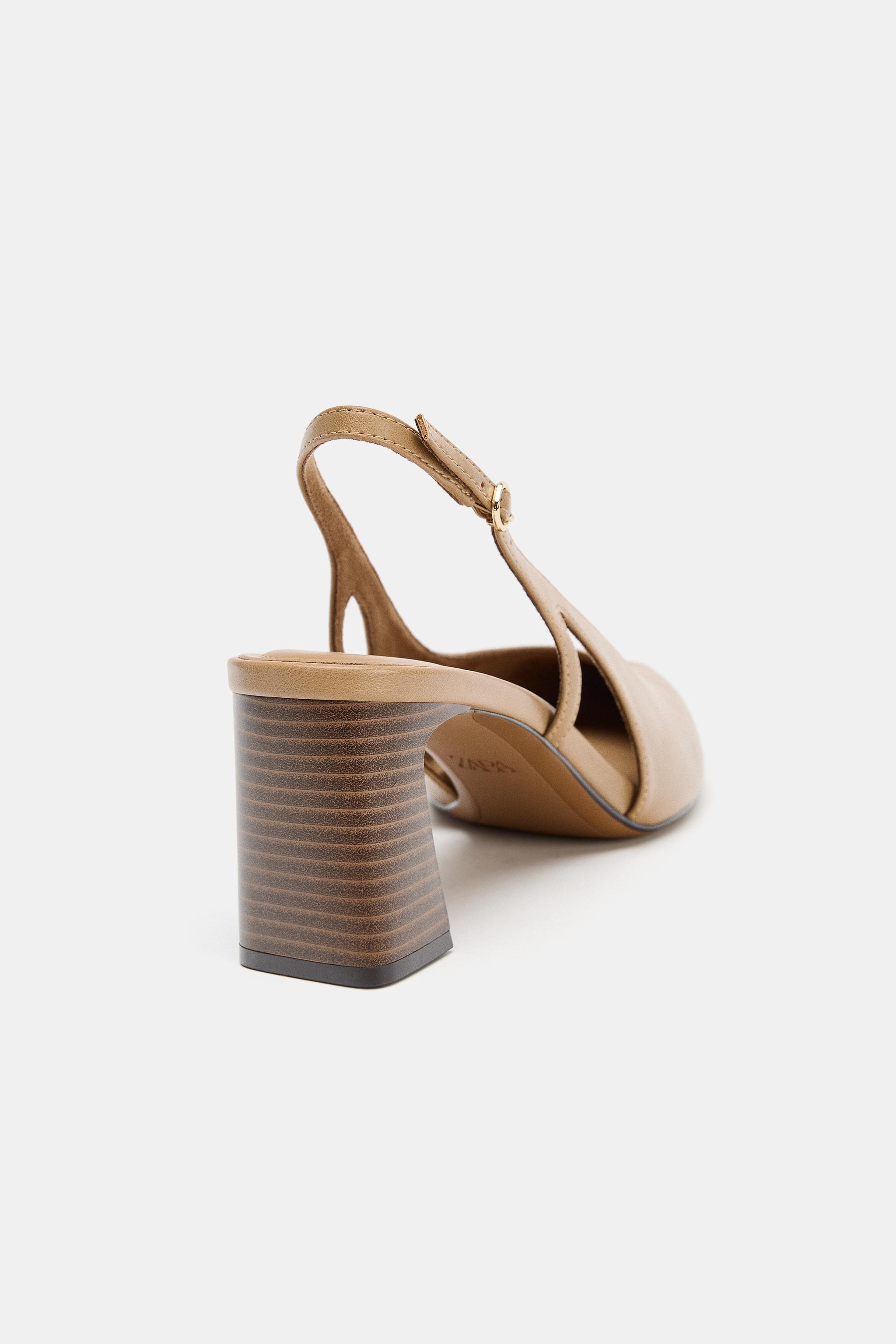 Женские туфли Zara SLINGBACK HEELS — фото 5