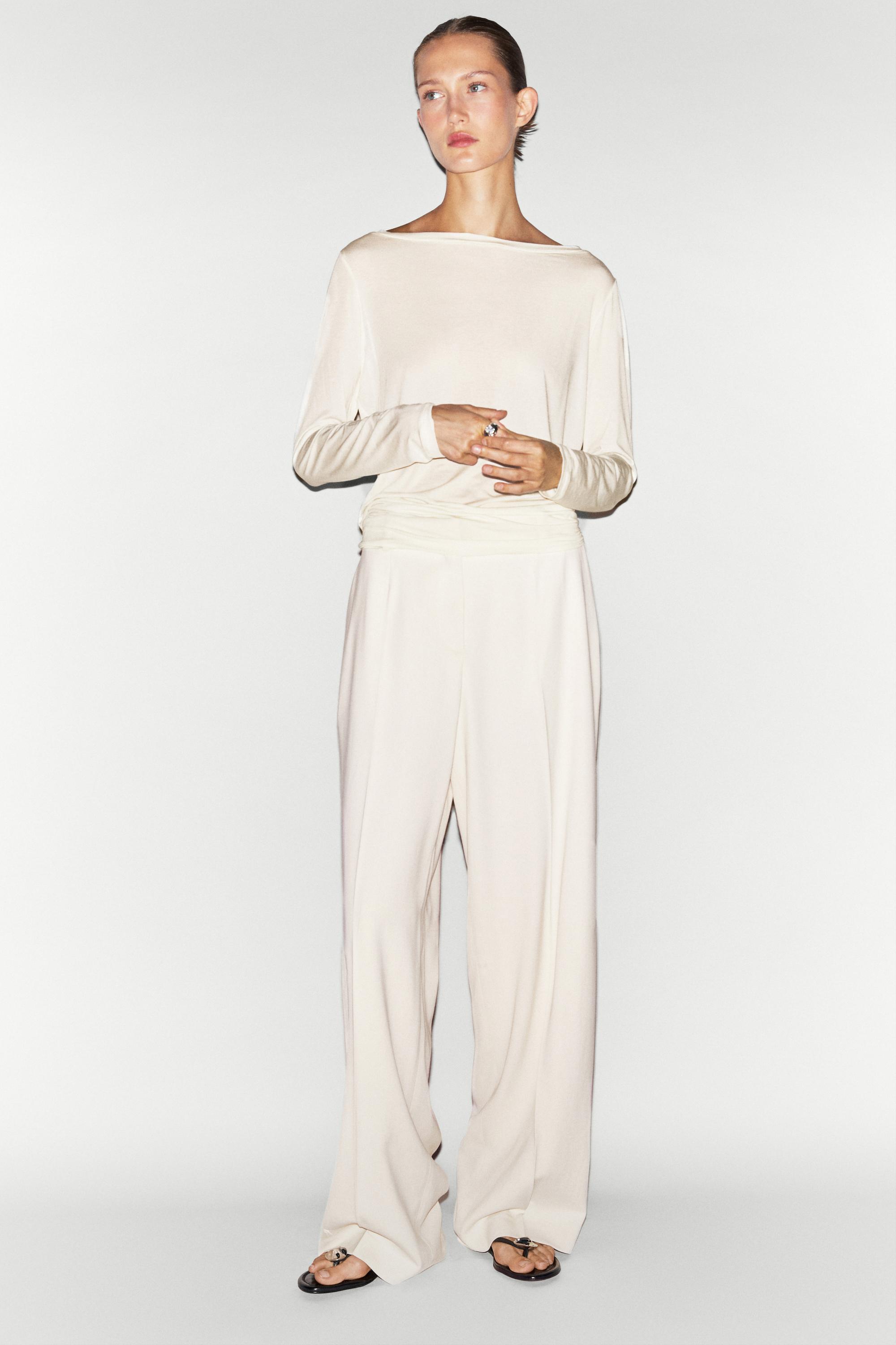 Flowing wide-leg pants — Ice