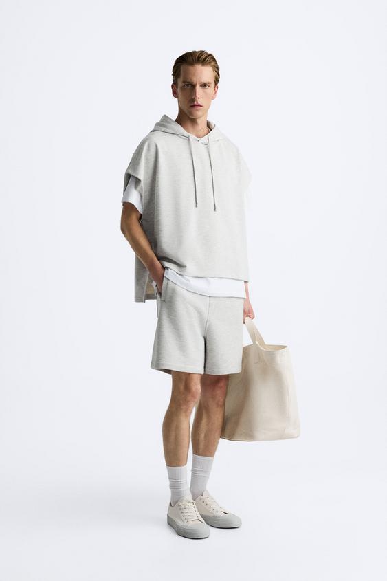 BOXY-FIT HOODIE - Grey marl | ZARA India