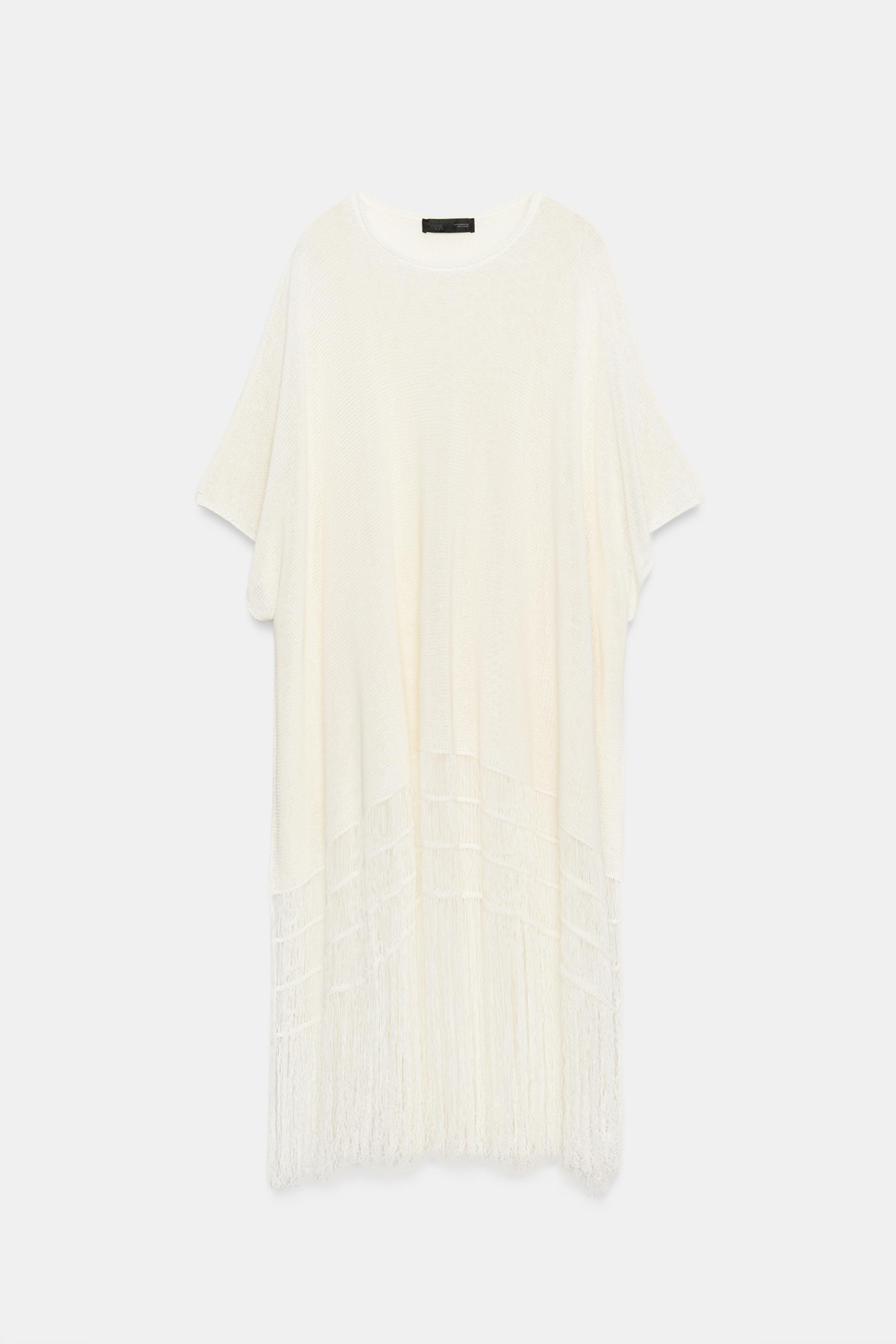 FRINGED KNIT TUNIC