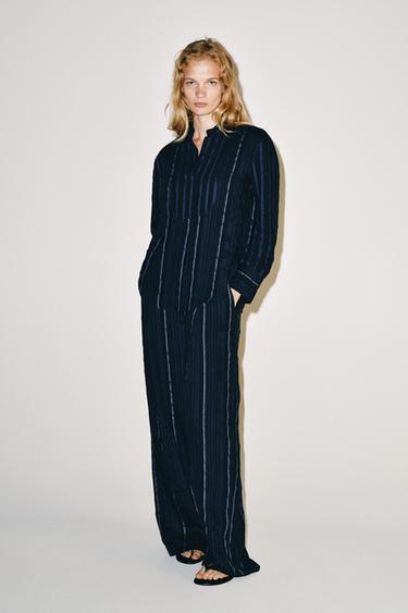 ZW COLLECTION ԳԾԱՎՈՐ ՎԵՐՆԱՇԱՊԻԿ ԿՐԾՔԱԴԻՐՈՎ - Ինդիգո Zara-ից