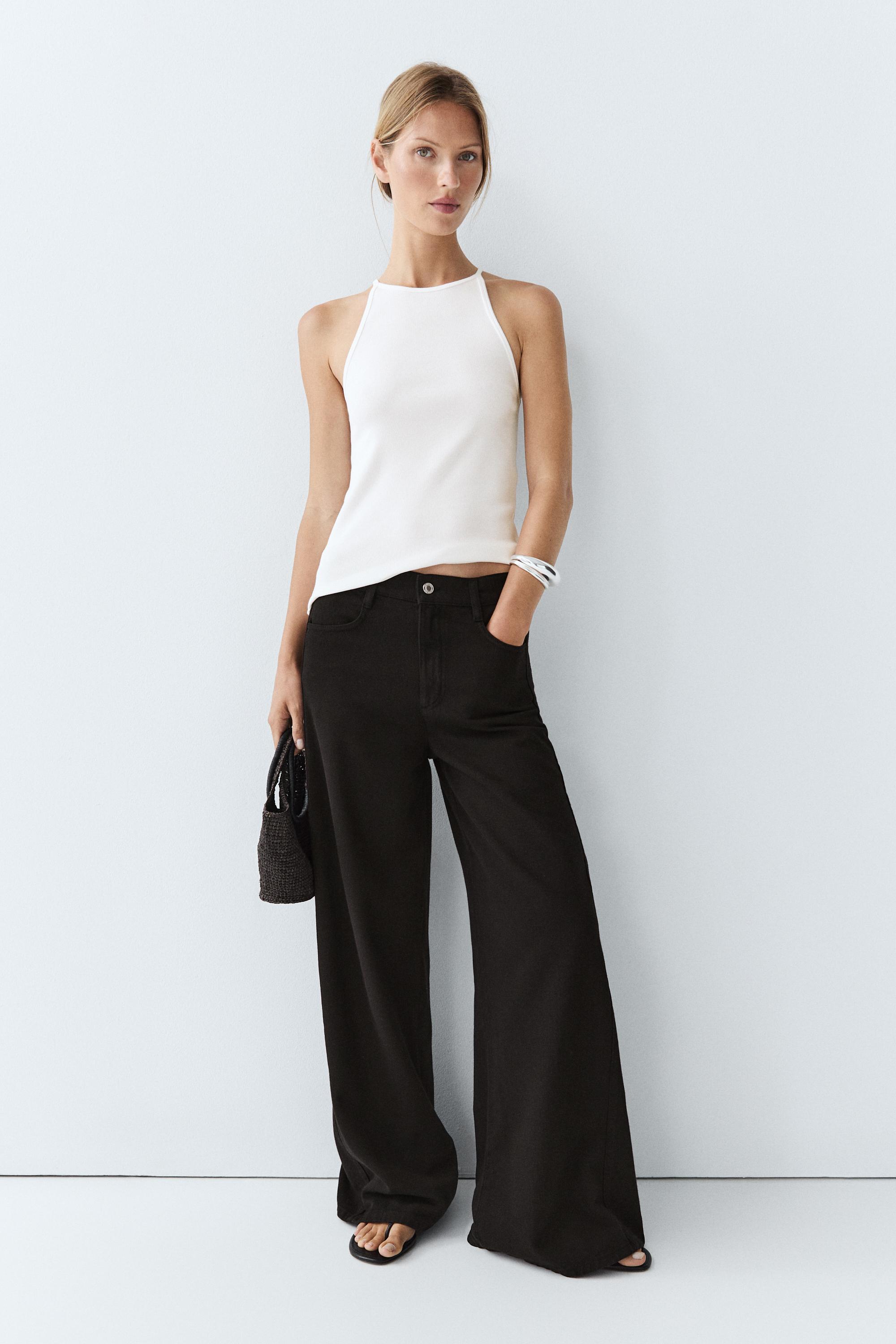 Flowy wide-leg jeans
