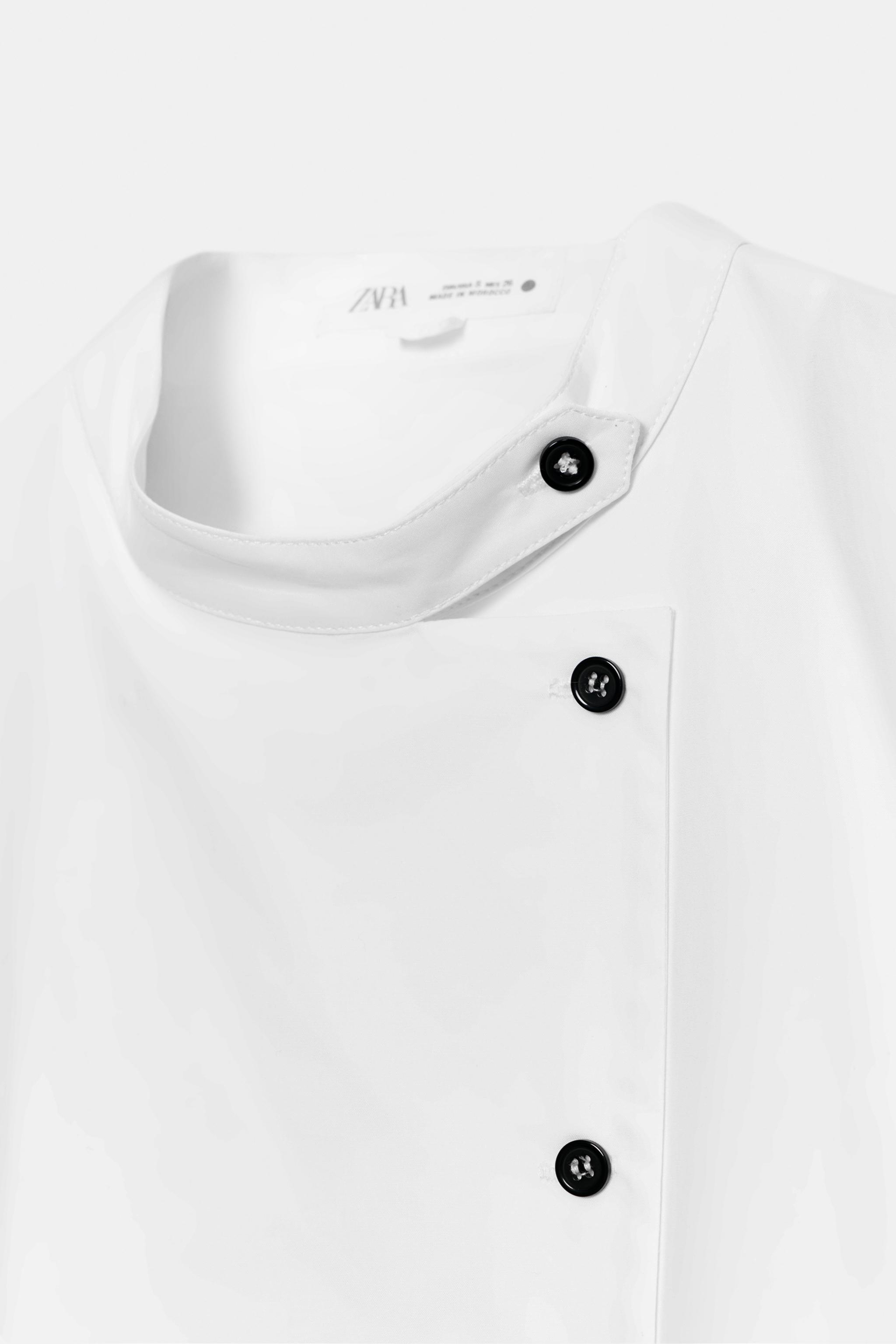 CHEMISE EN POPELINE À BOUTONS ZW COLLECTION