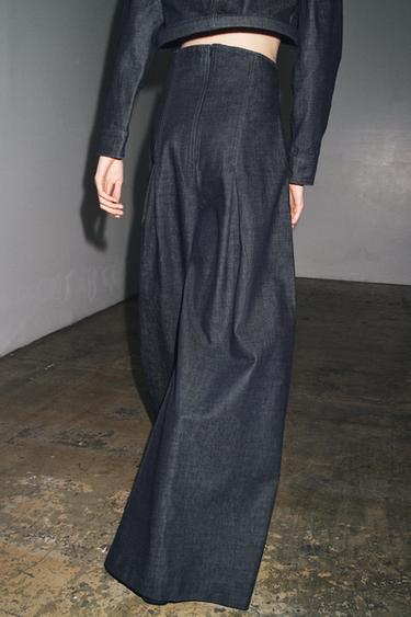 ZW COLLECTION ULTRA HIGH-WAIST WIDE-LEG JEANS - Blue by Zara - Image 2