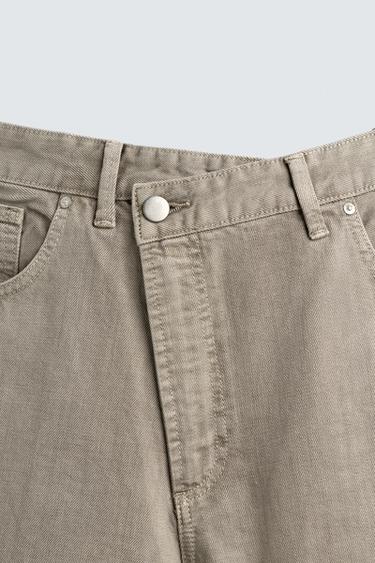 RELAXED FIT TROUSERS WITH WRAP FASTENING - Light grey by Zara - Image 8